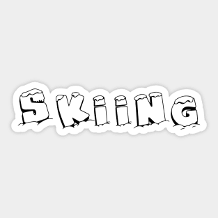 skiing Sticker